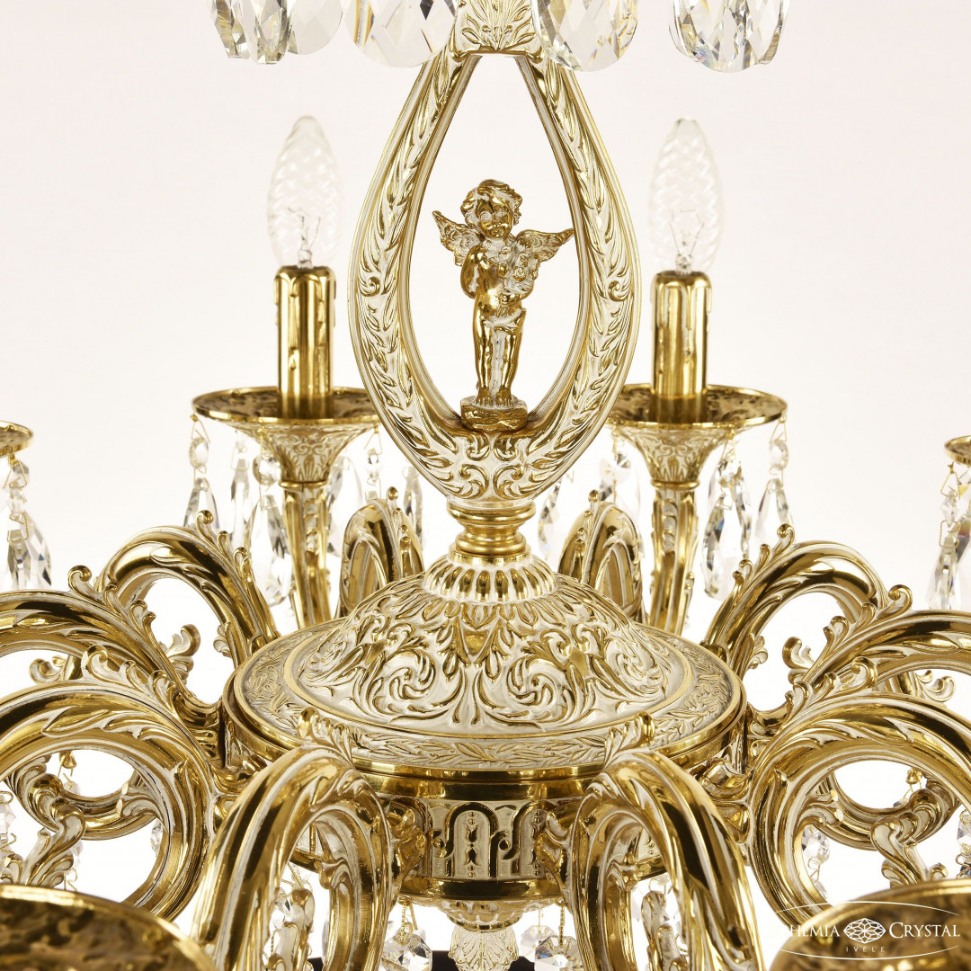 Люстра бронзовая с хрусталём 71401/10/210 B GW FA10S