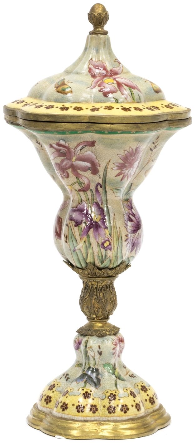 Ваза с крышкой Glasar J910HC/HX1238