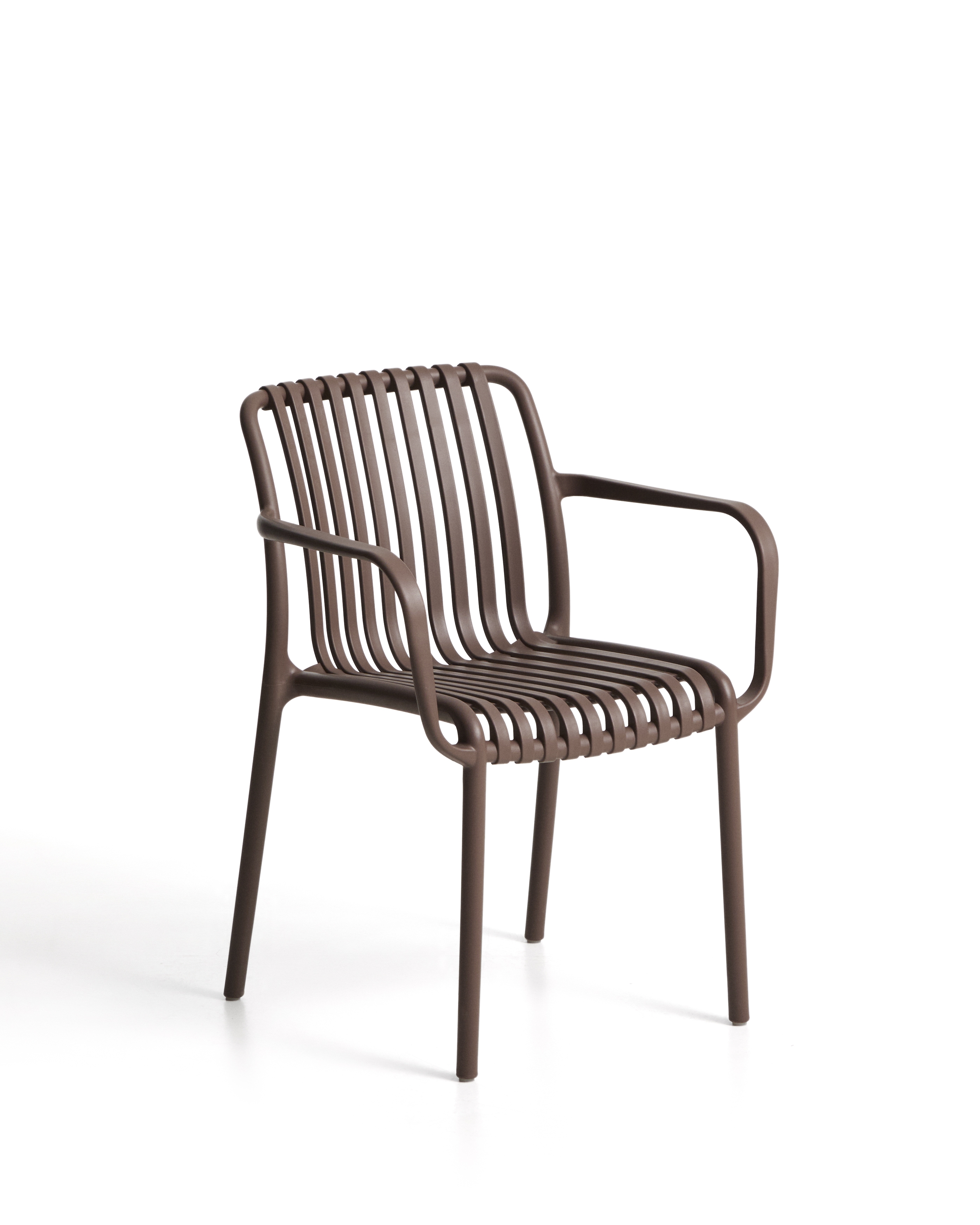 Уличный стул Isabellini из пластика коричневого цвета La Forma 482251