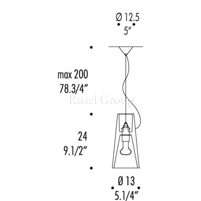 Подвесной светильник LEUCOS KON S