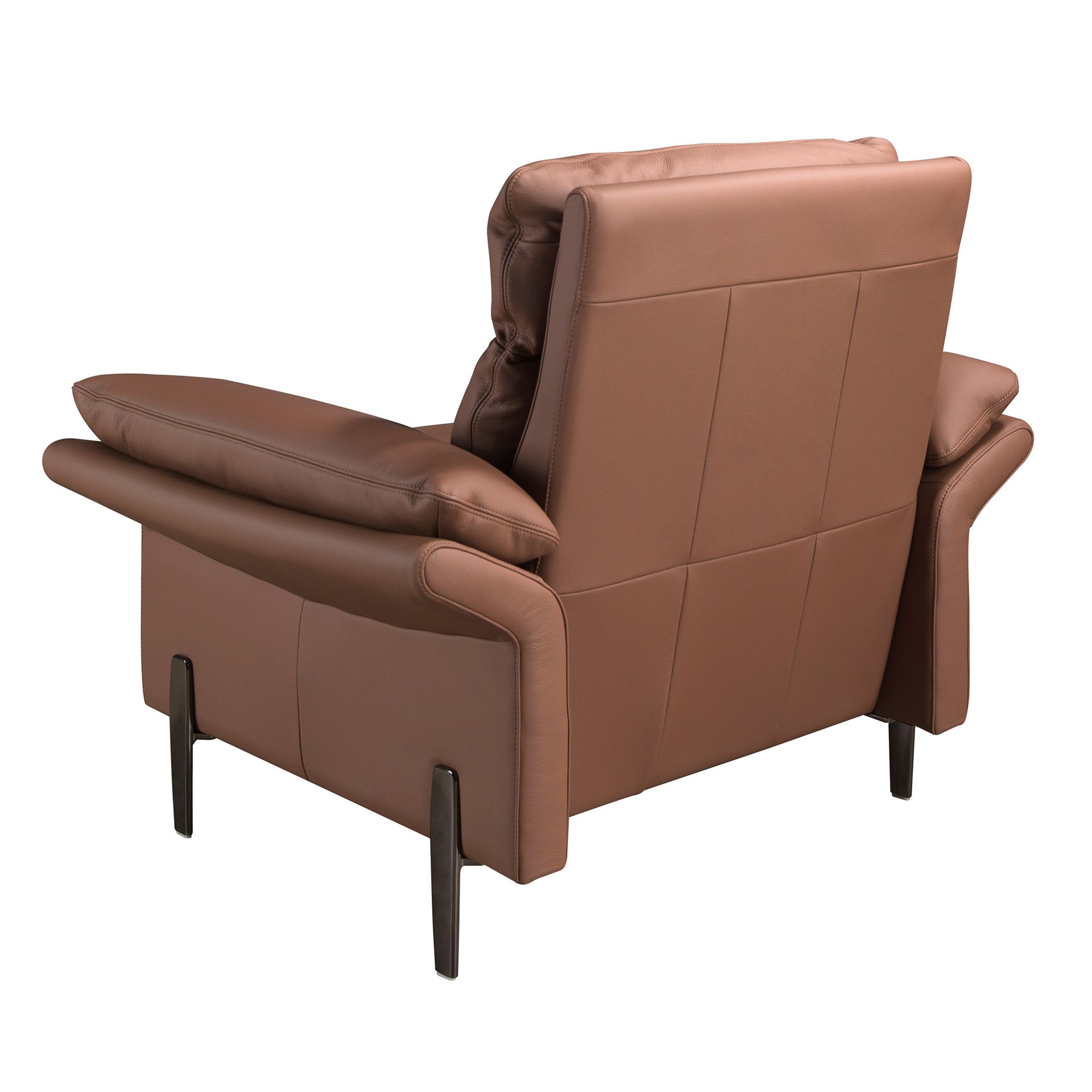 Коричневое кожаное кресло модель 5173 Angel Cerda