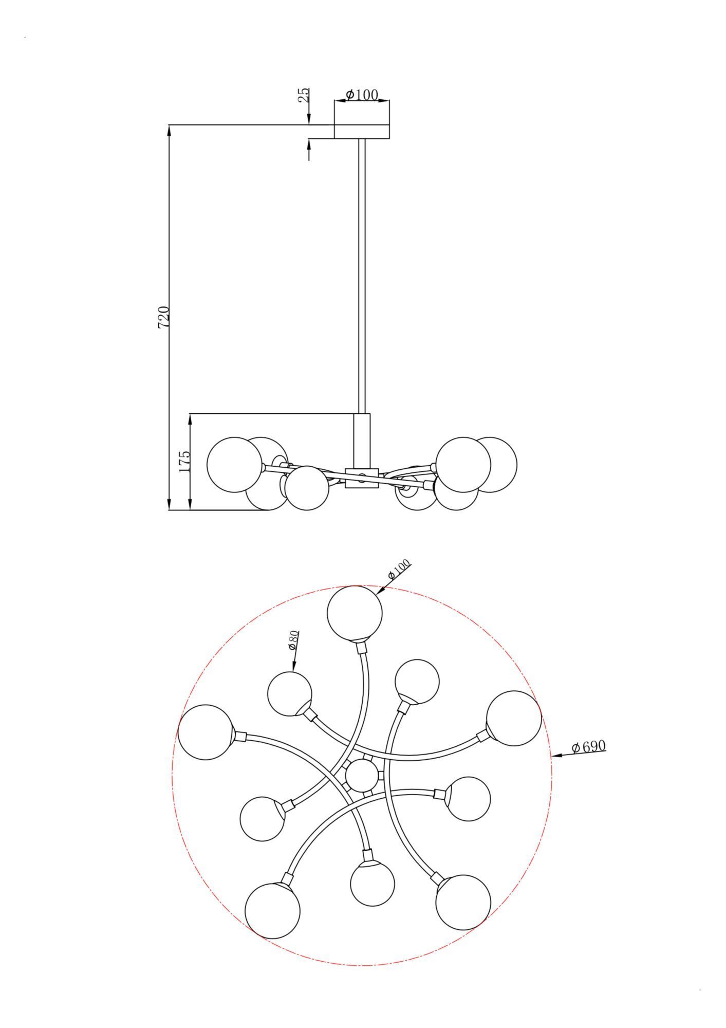 Люстра Freya FR5116PL-10BS