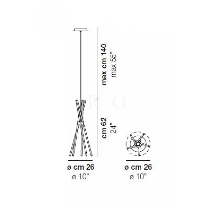 Подвесной светильник Vistosi ESSENCE SP