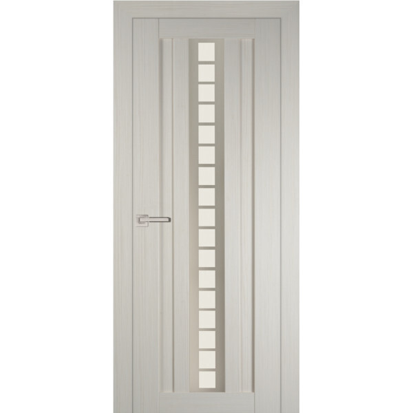 Межкомнатная дверь Graf PS-16 белый сатинат Перламутровый дуб (1900 х 550)