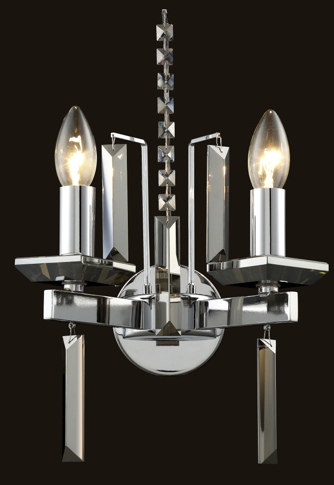 Бра Crystal Lux MARRON AP2 CHROME