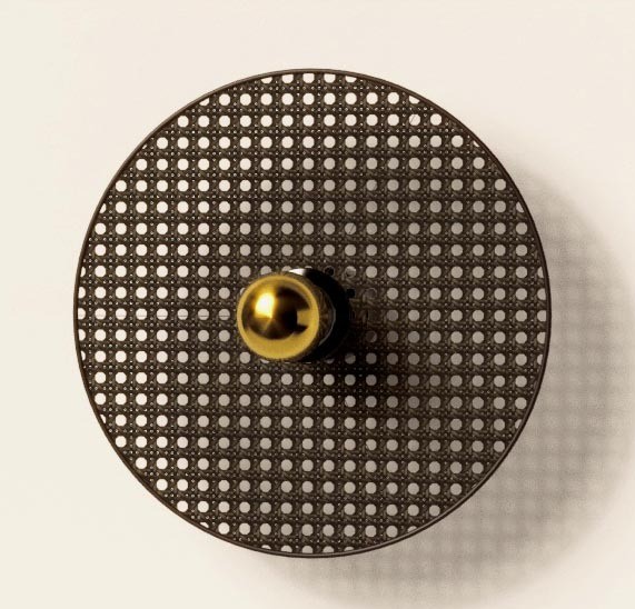 Бра Tan Tan A1053/5 см черный металл + 1125/30 см черный ротанг Aromas del Campo