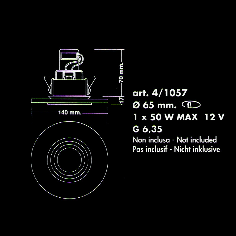 Встраиваемый светильник Sothis 4/1057-6-91