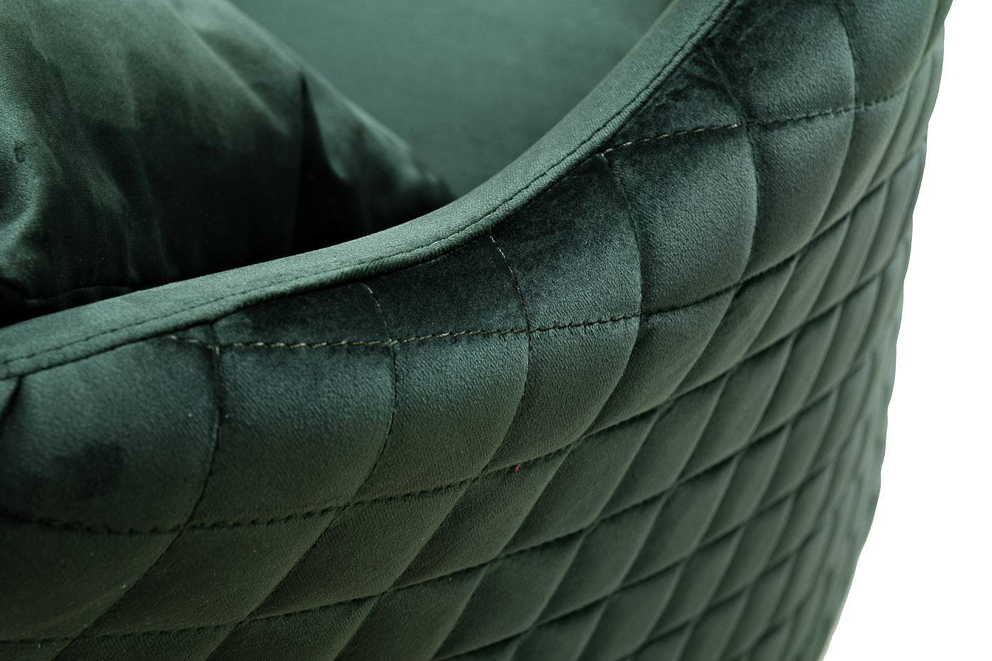 Кресло Verona вращающееся велюровое зеленое/золото Garda Decor VERONA-2K-ЗЕЛЕНЫЙ-Bel37