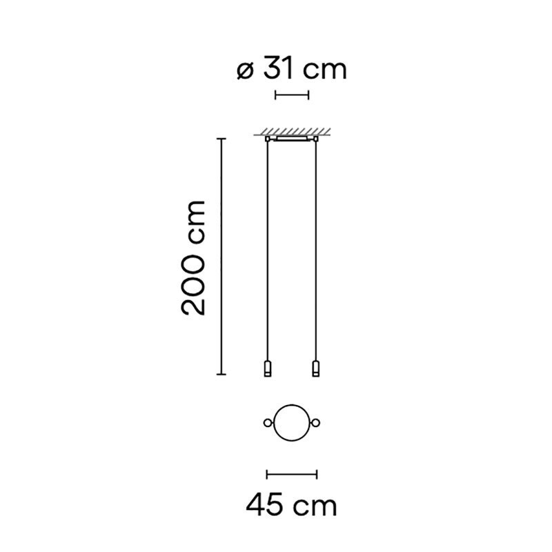 ПОДВЕСНОЙ СВЕТИЛЬНИК  VIBIA Wireflow Free-Form 0349