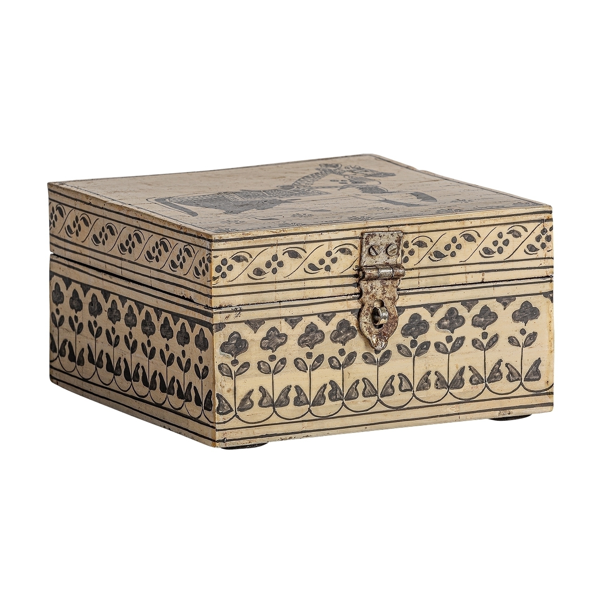 Квадратная коробка Neal бежевого цвета 16x16 Vical