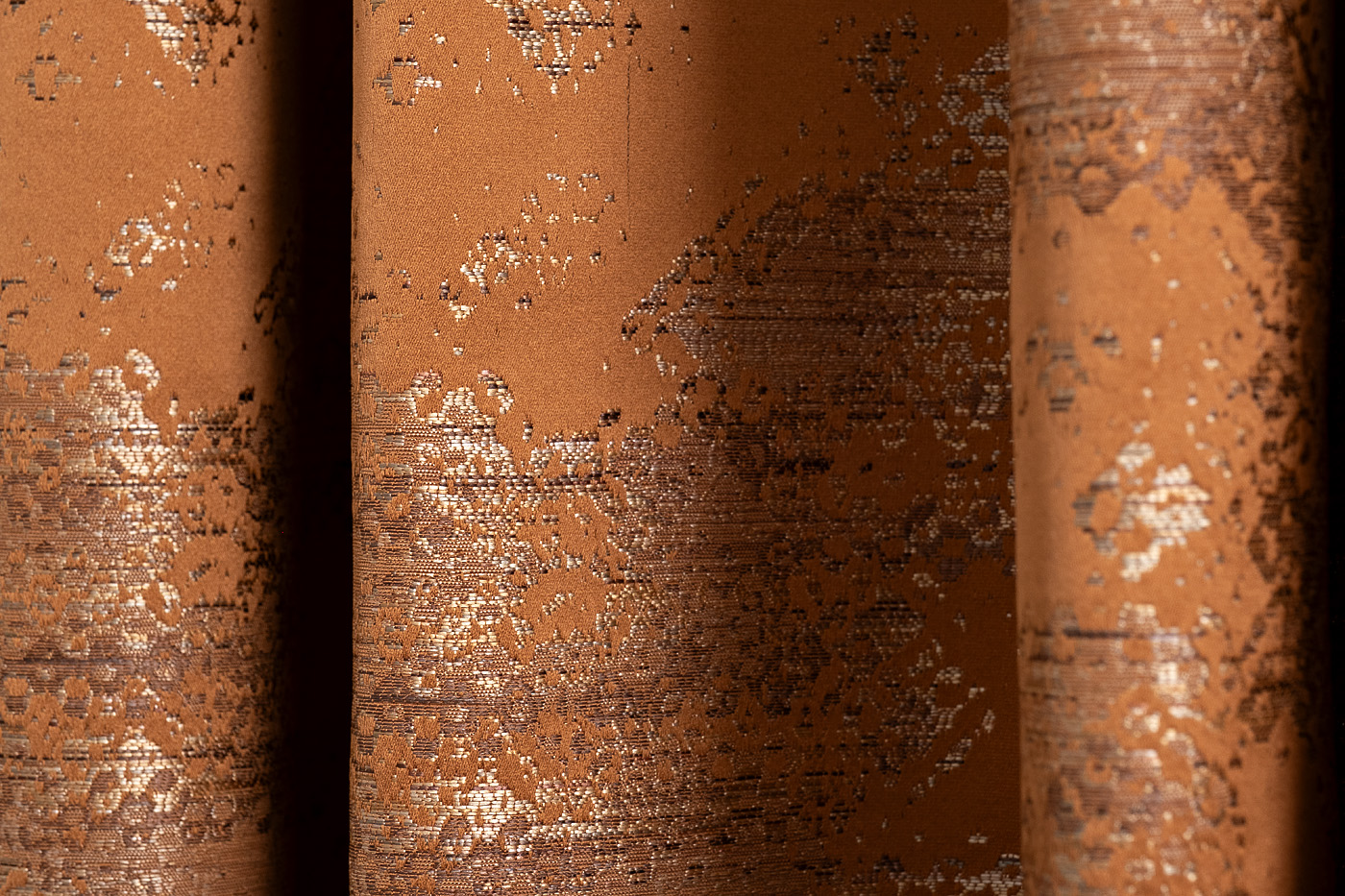 Портьера BROMLEY 275х260см оранжевая Garda Decor 121GD-00006