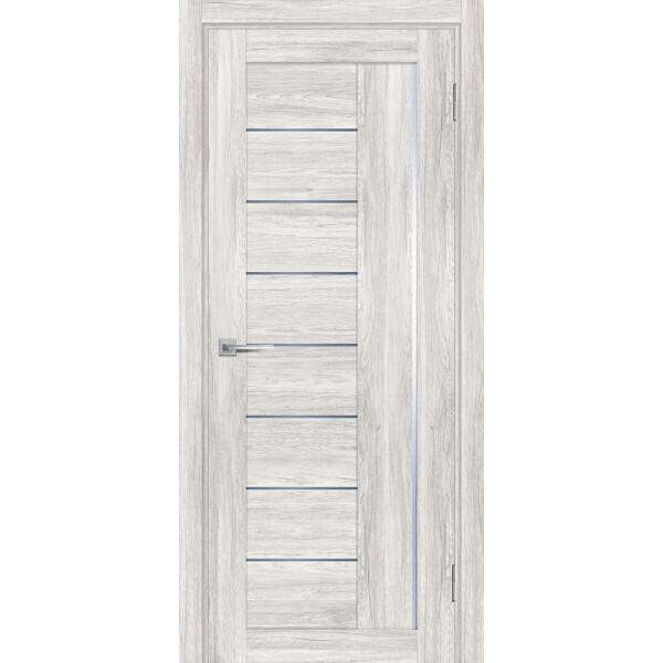 Межкомнатная дверь Graf PSL-17 графит сатинат Сан-ремо крем (2000 х 600)