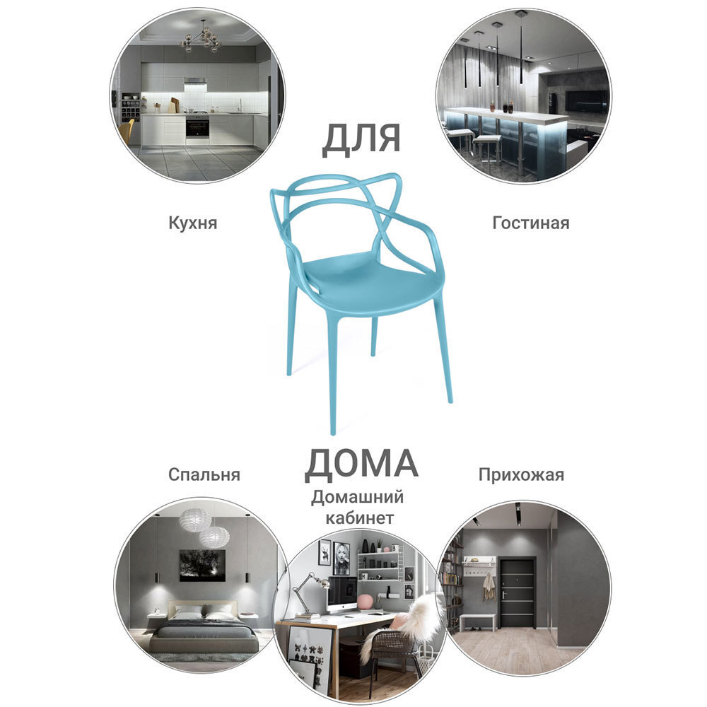 Стул Masters бирюзовый Bradex Home FR 0189