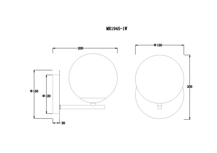 Бра MyFar MR1945-1W