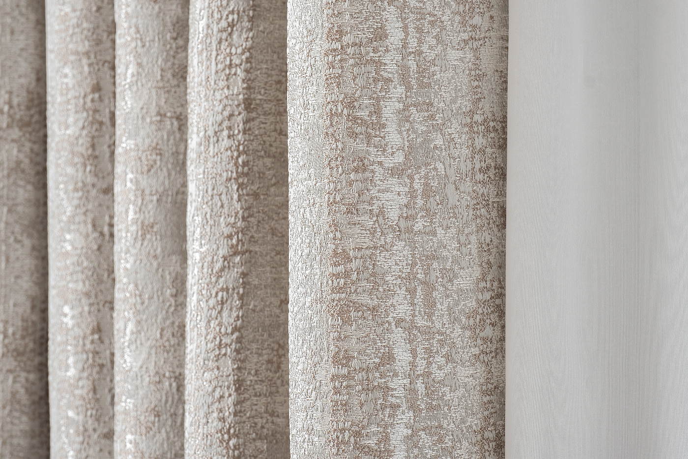 Портьера Ambition 275х260см серая Garda Decor 121GD-00003