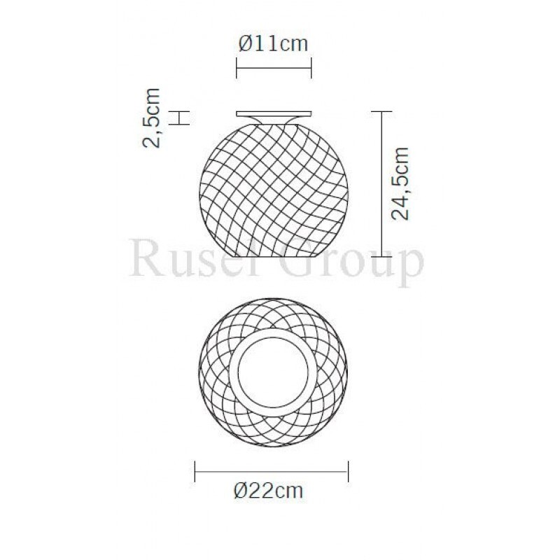 Потолочный светильник Fabbian Diamond D82 E03 00