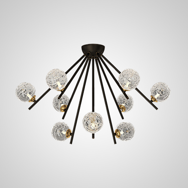 Потолочная люстра INGELA CH L12 Brass by ImperiumLoft