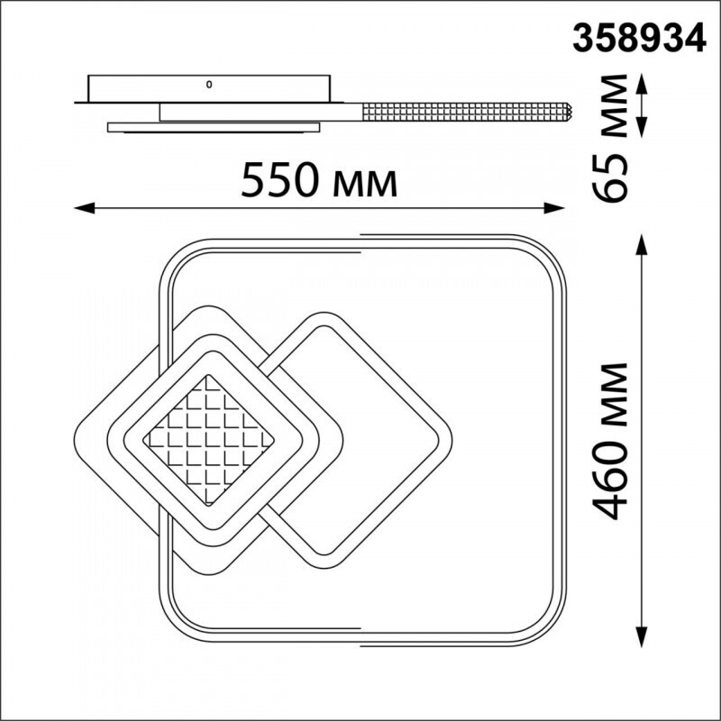 Накладная люстра Novotech 358934