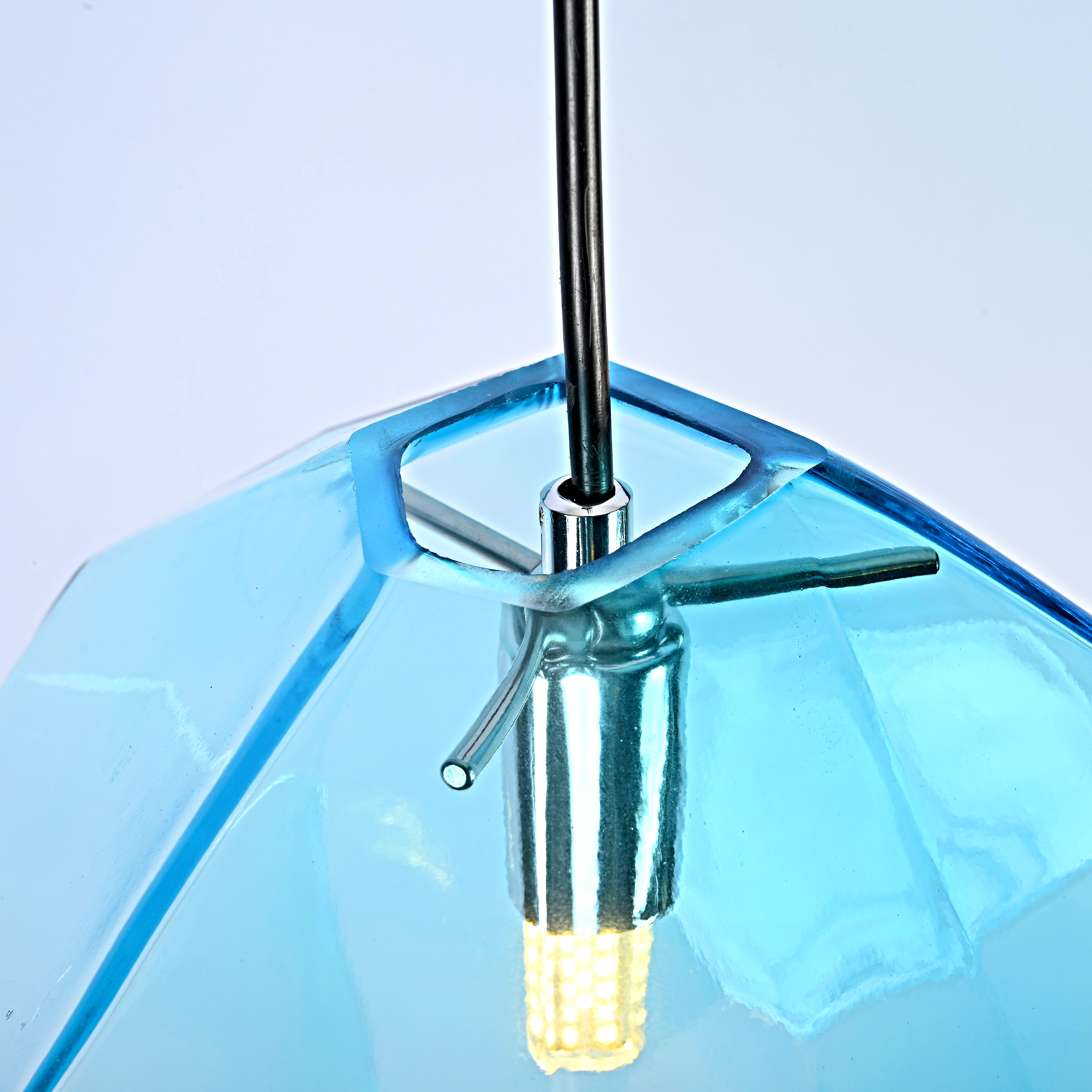 Подвесной Светильник Color Ice Cube Pendant Jevio 1 Голубой By Imperiumloft