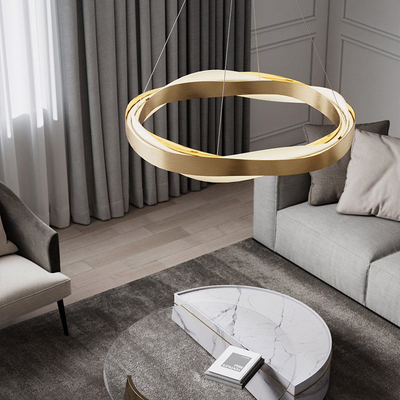 Подвесная люстра MALIKA D65 Brass by ImperiumLoft