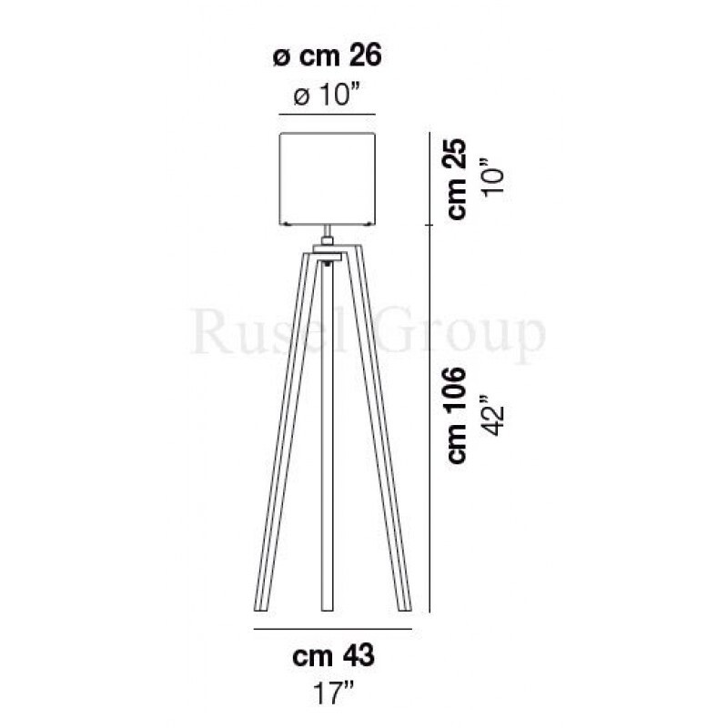 Напольный светильник Vistosi TREPAI PT