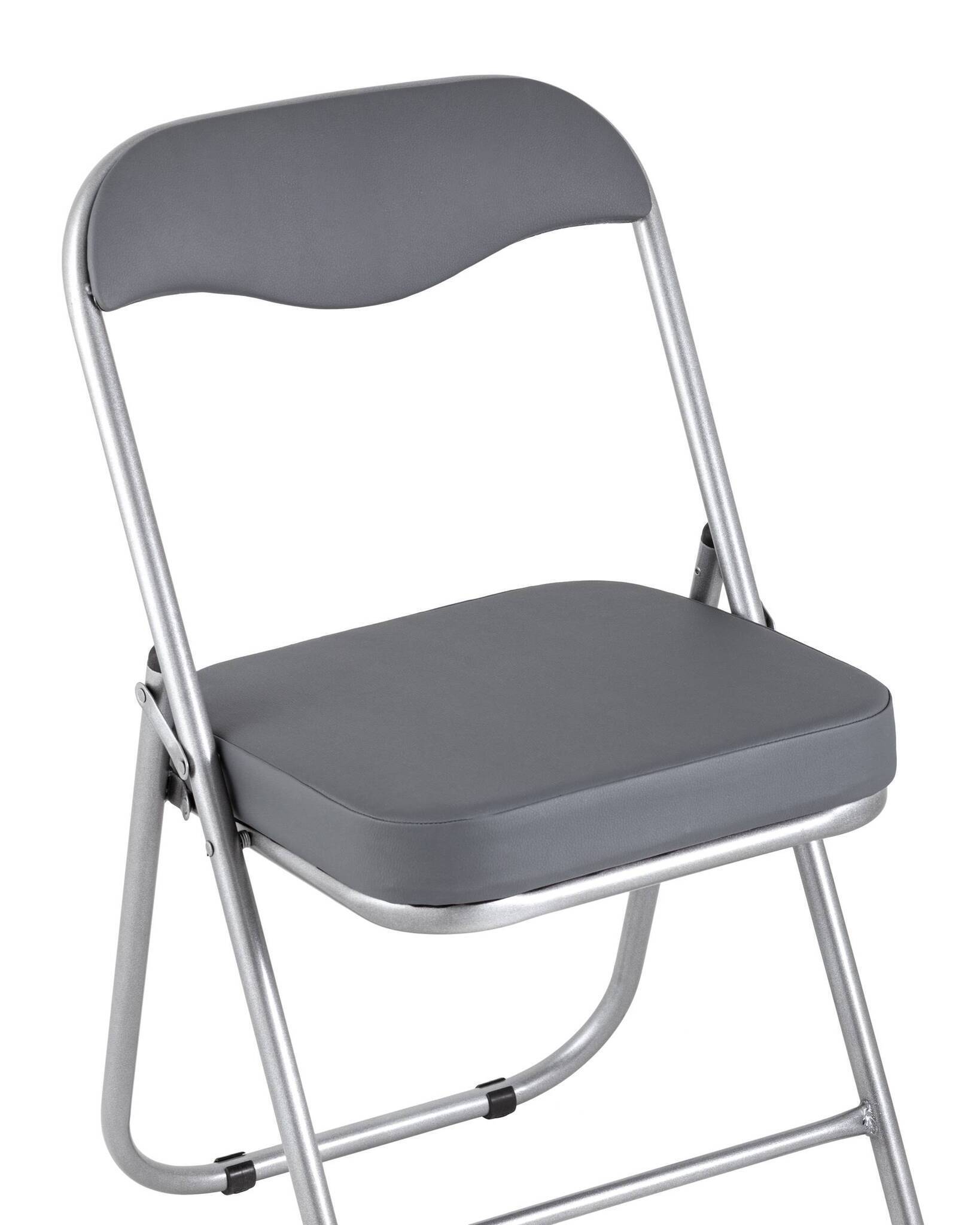 Стул складной ДЖОН металлик, серый Stool Group