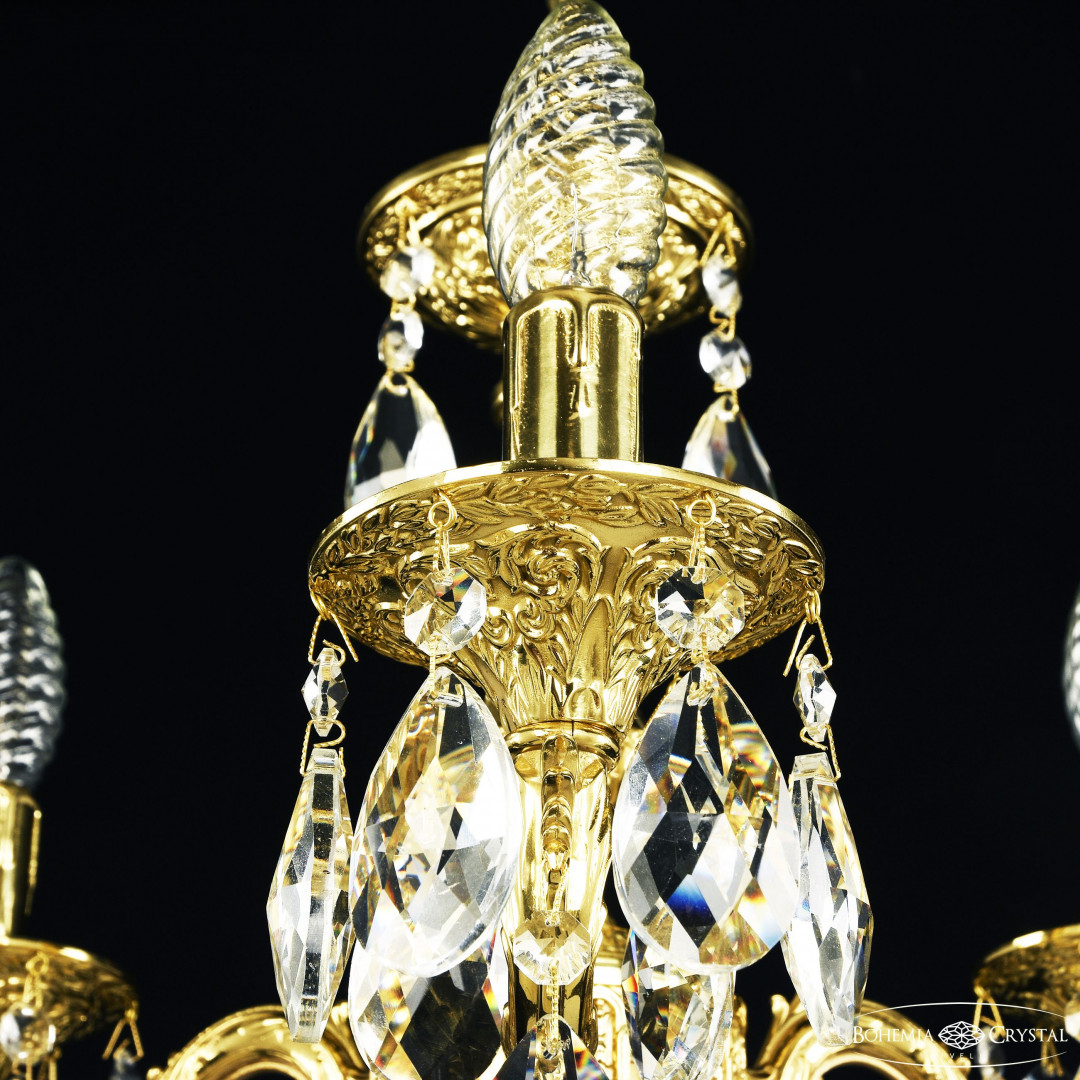 Люстра бронзовая с хрусталём 71102/3/125 A G