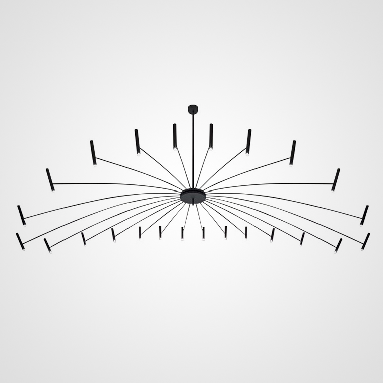 Люстра POP P40 Chandelier 24 lamps D180 Mod.A Black by ImperiumLoft