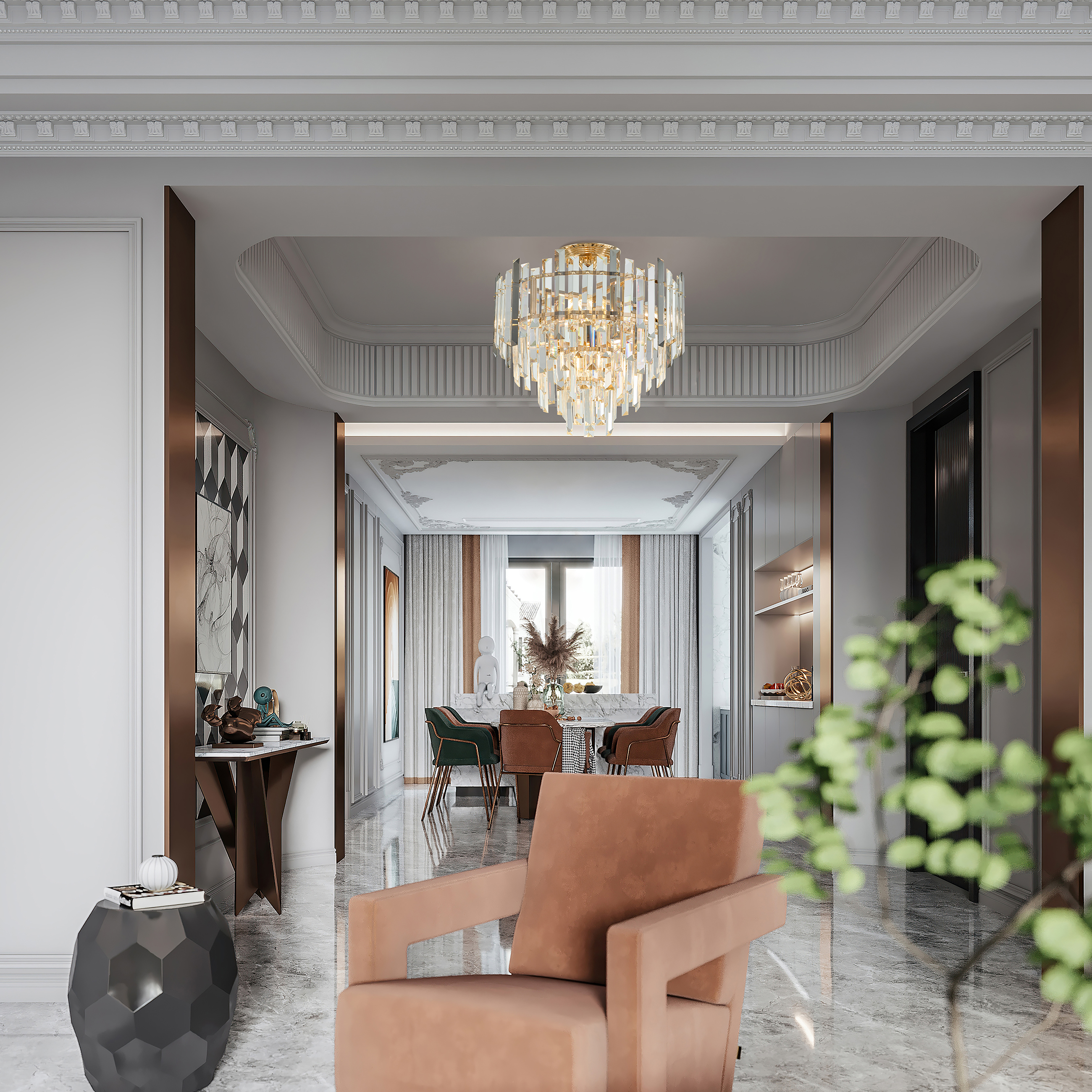 Люстра 374409/6/60/400 GD Arte Milano