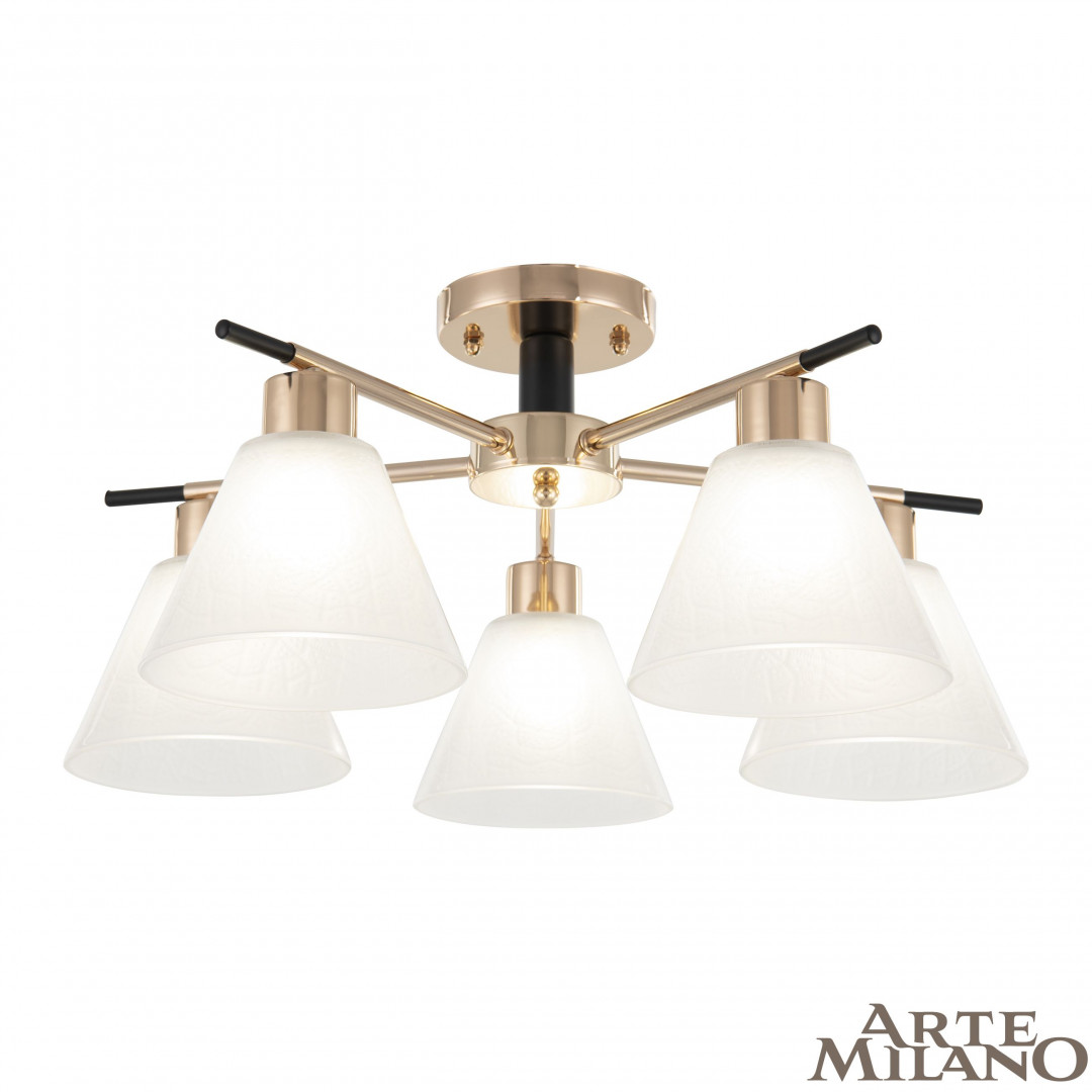 Люстра с плафонами 322119/5 FG+BK Arte Milano