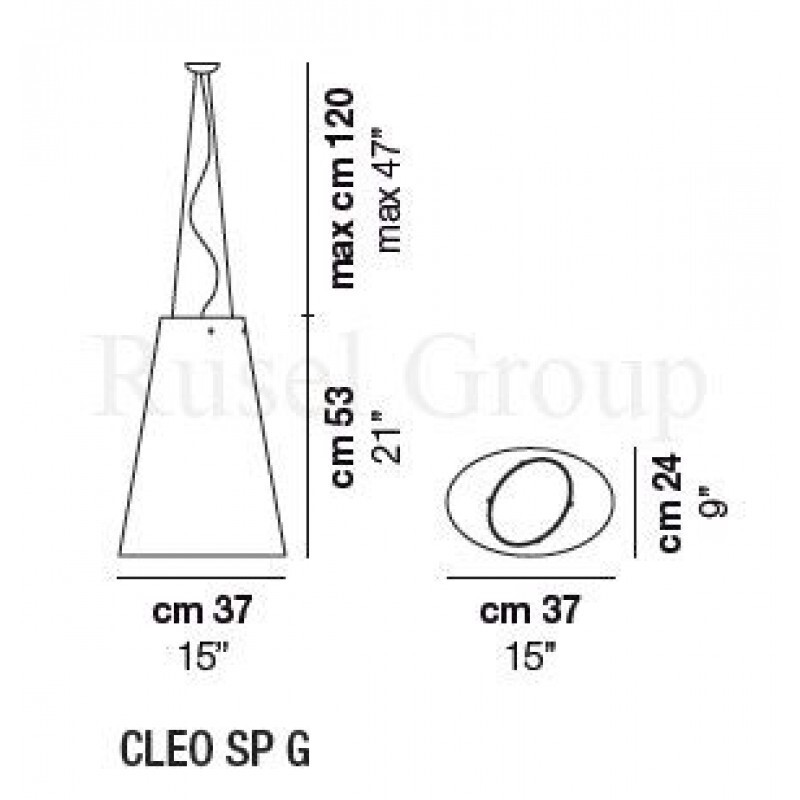 Подвесной светильник Vistosi CLEO SP G