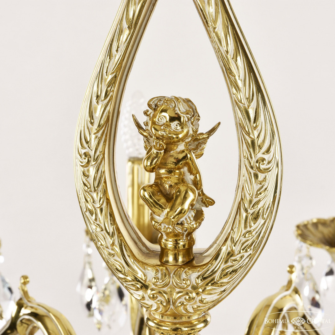 Люстра бронзовая с хрусталём 72402/12/300 A GW FA3B