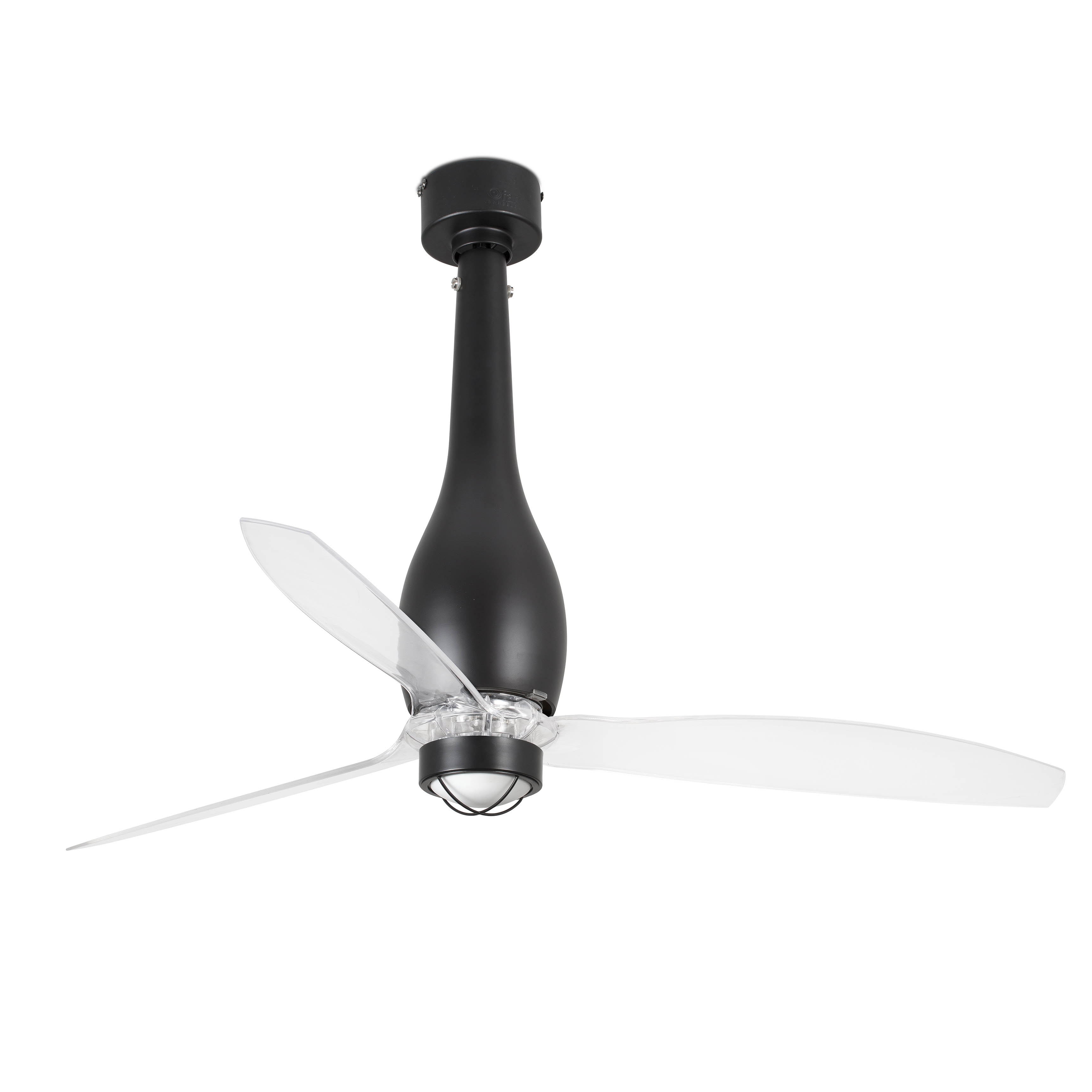 Потолочный вентилятор Eterfan LED мат. черный/прозрачный 128 см Faro