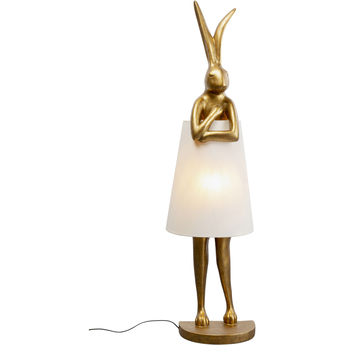 Светильник напольный Animal Rabbit Gold/White 150 см KARE 56129