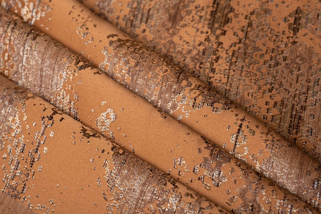 Ткань портьерная BROMLEY оранжевая Garda Decor 142DDH-1893460-BROMLEY ORANG