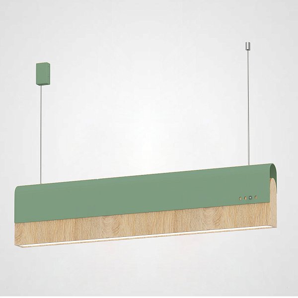 РЕЕЧНЫЙ ПОДВЕСНОЙ СВЕТИЛЬНИК BOOK 3 L90 Green by ImperiumLoft