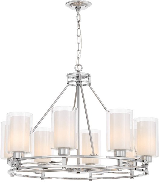 Подвесная люстра Lumina Deco LDP 8025-8 CHR+WT