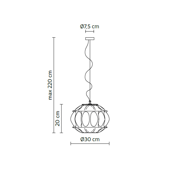 Подвесной светильник Karman Ginger 20 Smoked Ginger 20 Smoked
