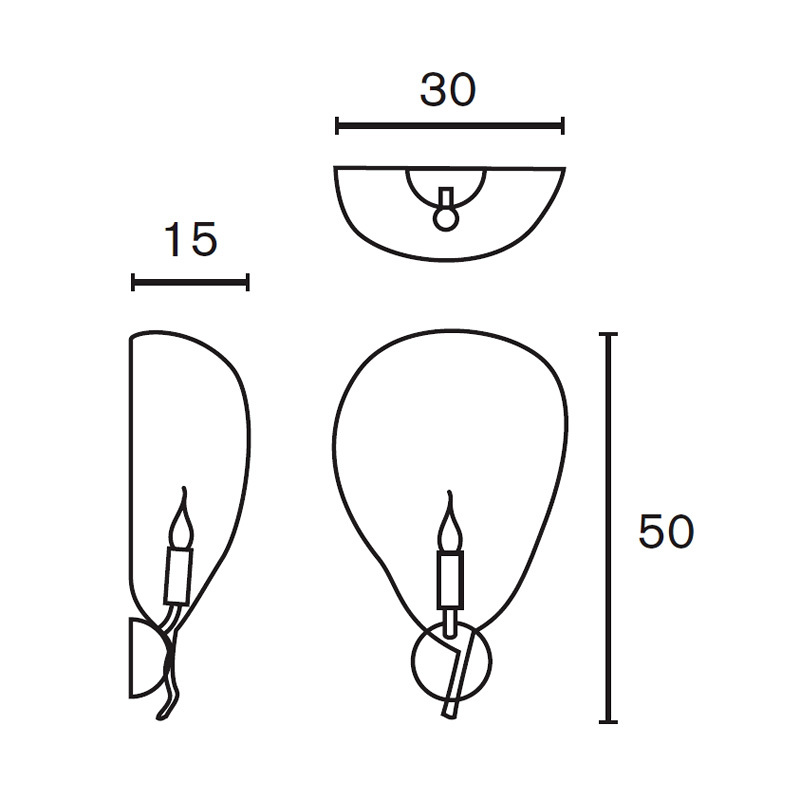 Настенный светильник Brand Van Egmond Hollywood 30 Left