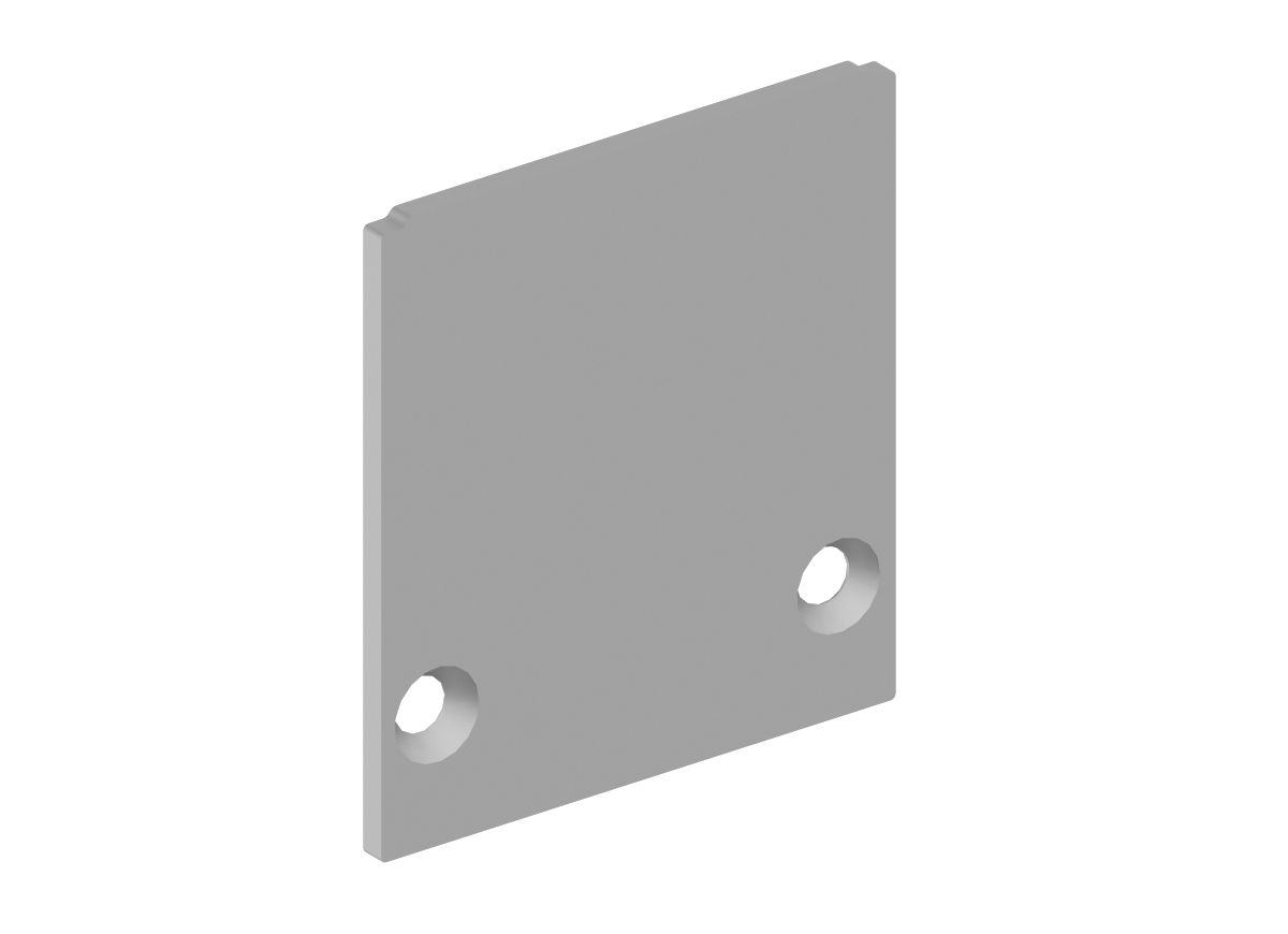 Боковая  глухая заглушка для профиля Donolux DNCAP18506Alu