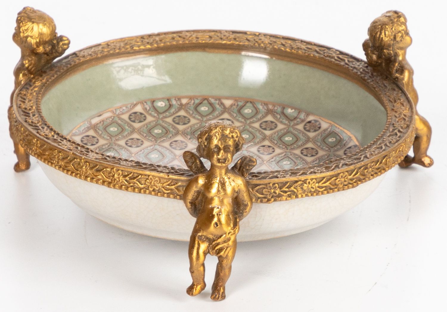 Блюдо на ангелах Glasar 31G0044/C559C/X3497E