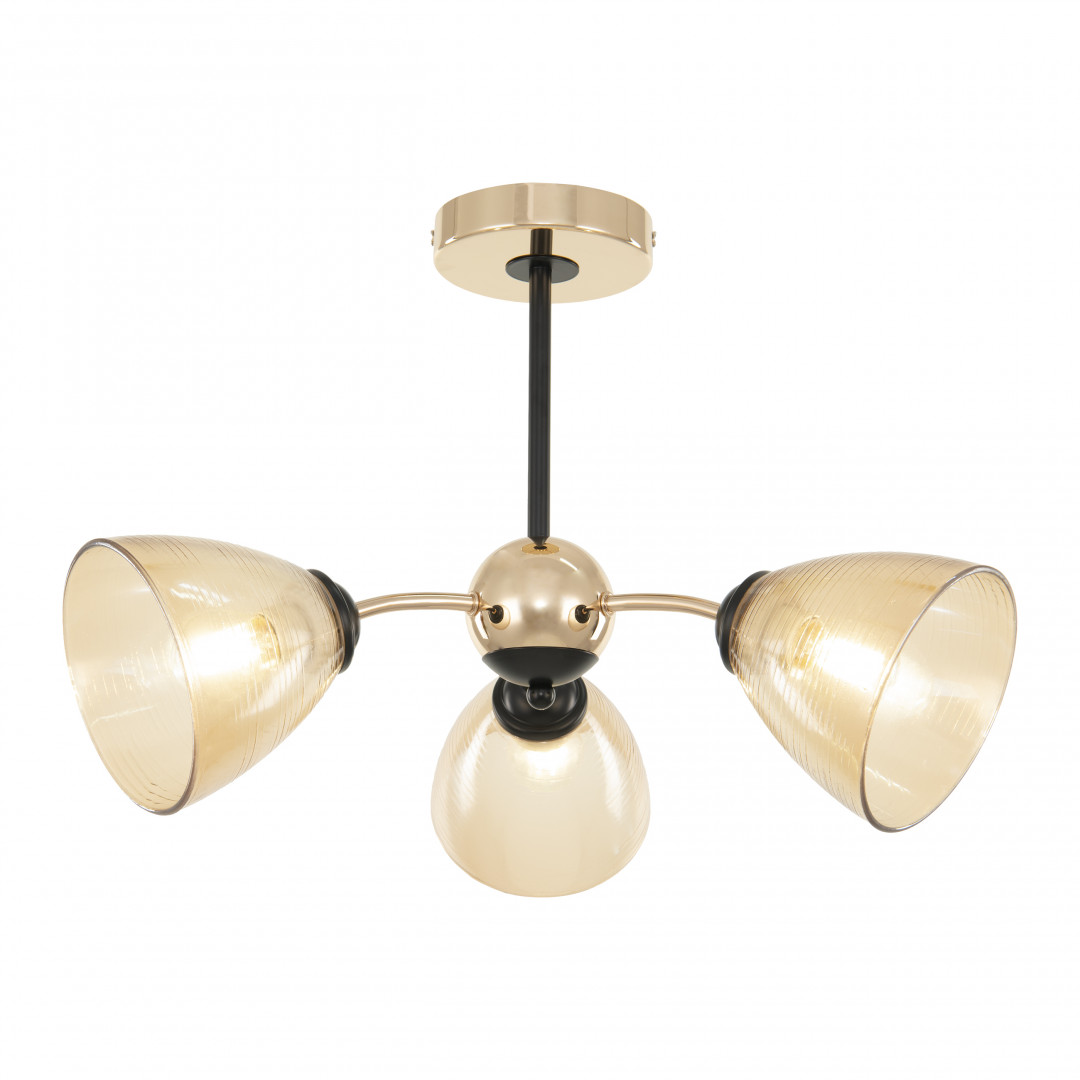 Люстра с плафонами 329007/3 GD.BK Arte Milano