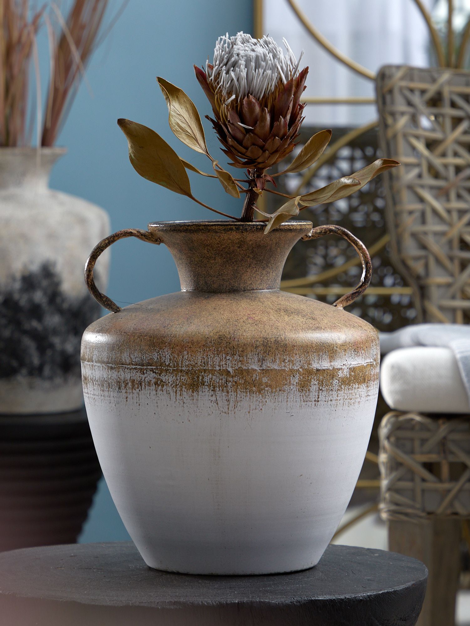 Ваза с ручками Glasar 70-013