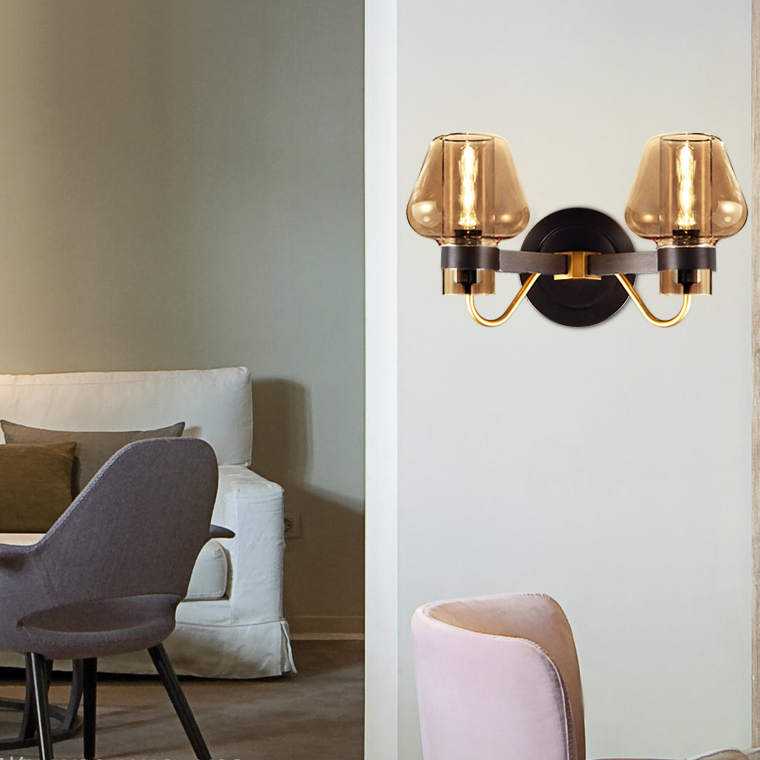 Бра MONTALEMBERT SCONCE BY Studios Черный, Янтарь by ImperiumLoft