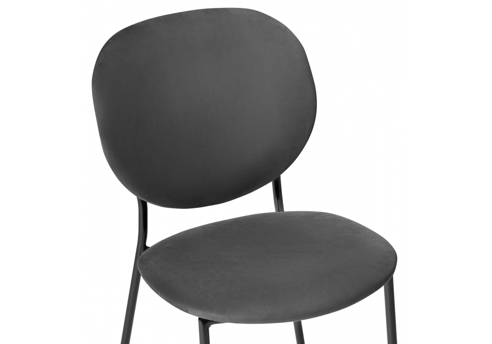 Стул Woodville Саранда графитовый / черный глянец 494363