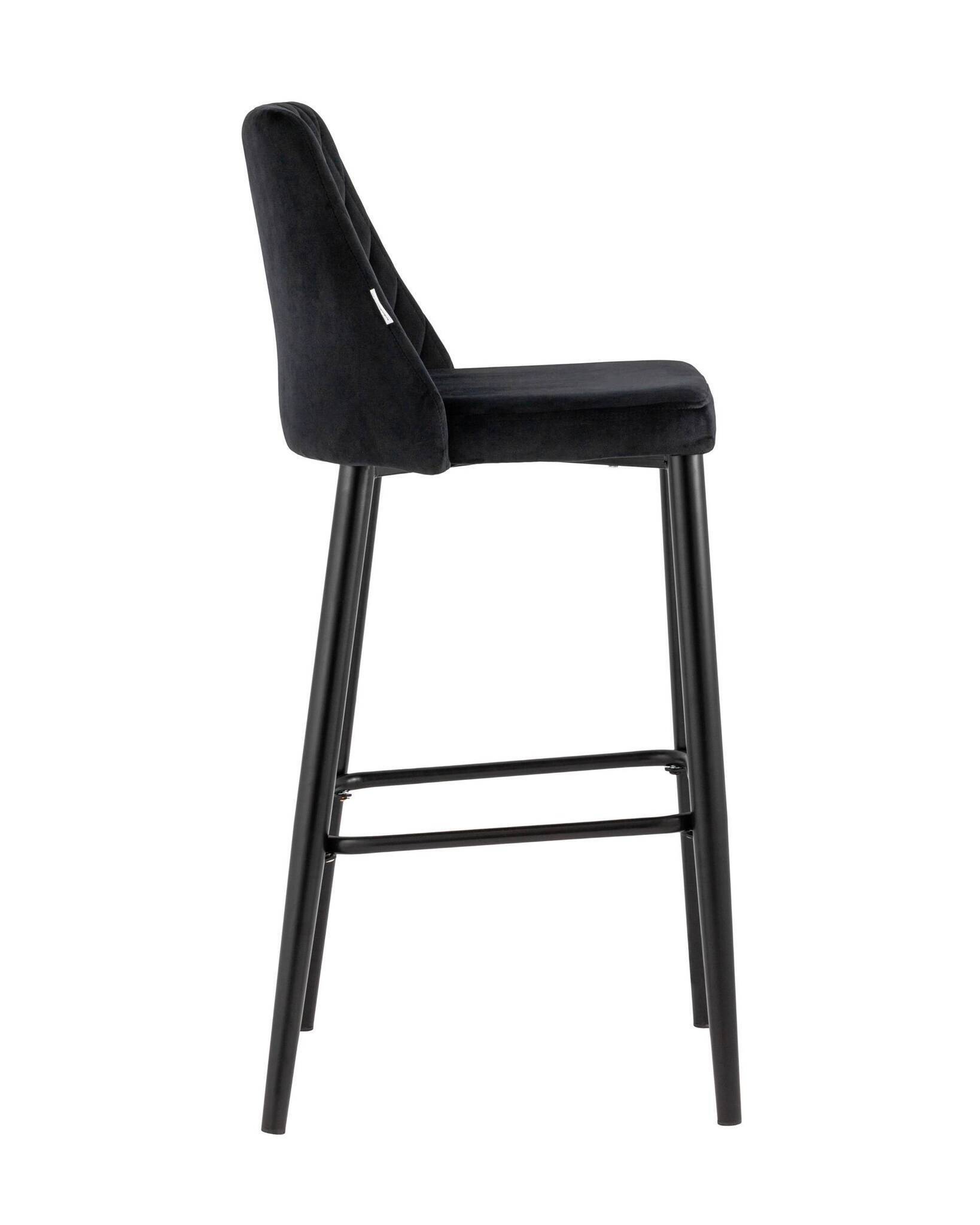 Стул барный Диего велюр черный Stool Group