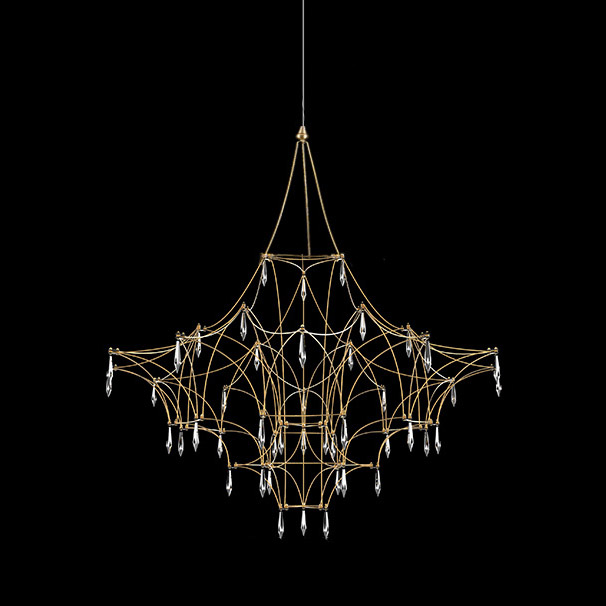 Подвесная люстра MARQUISE D80 Gold by ImperiumLoft