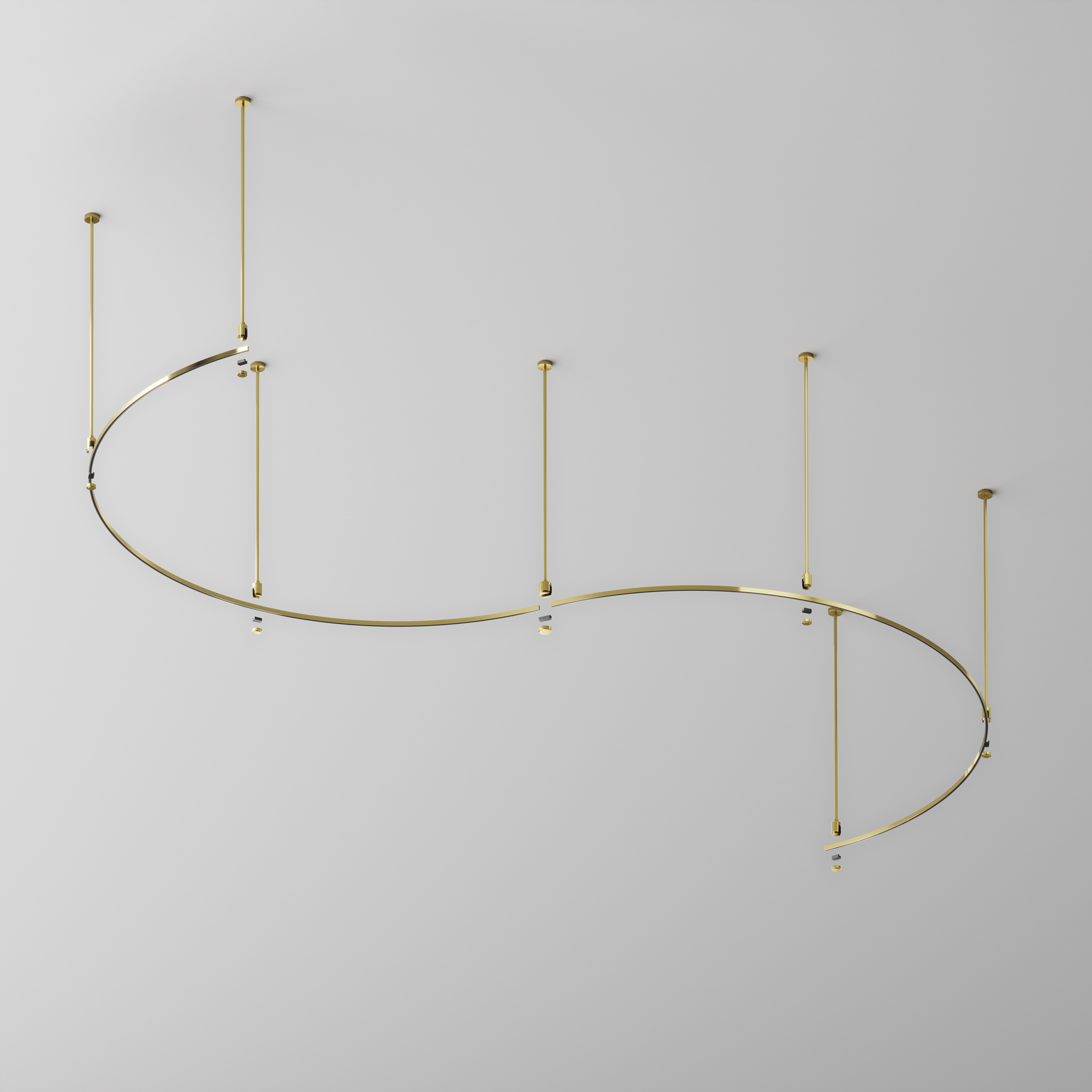 Шинопровод накладной/подвесной Technical TRX154-2SR-D1800-BS