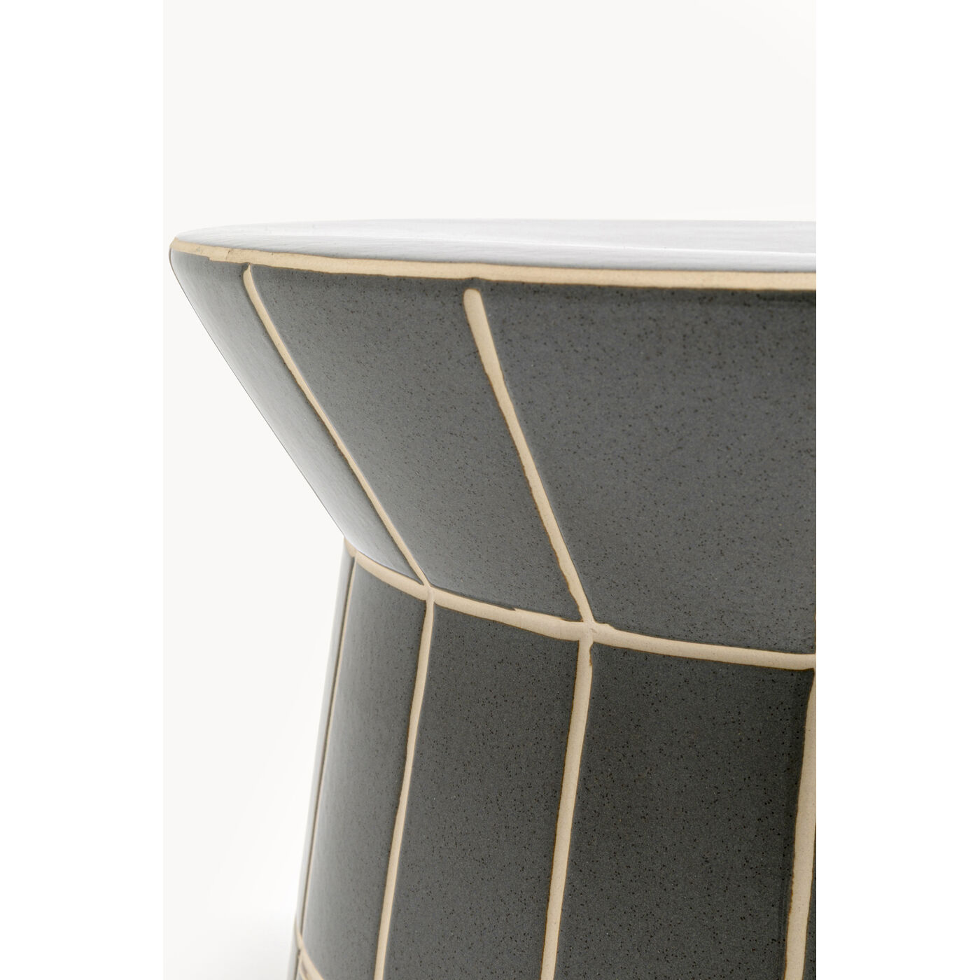 Стол приставной Bliss Tile Rim Blue Ø38cm KARE 71092