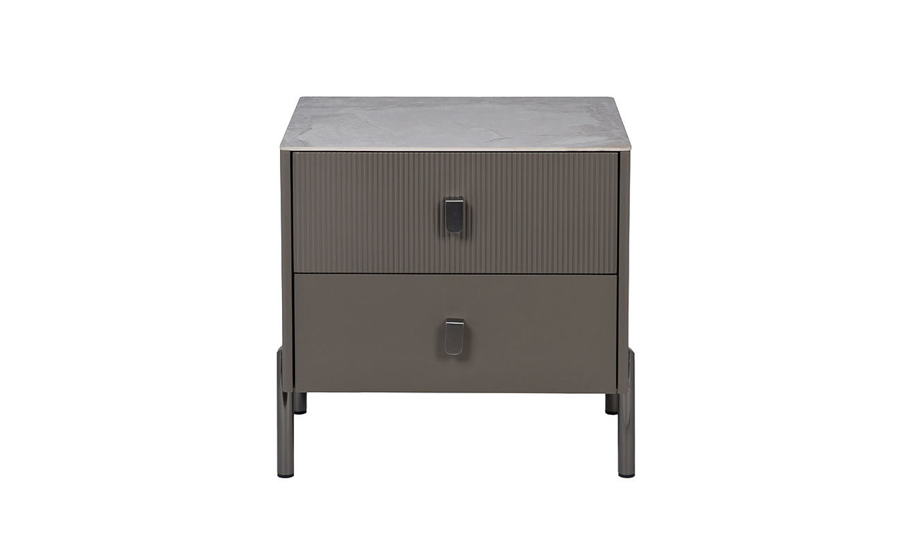 Тумбочка с ящиками серая Garda Decor 40AD-00720